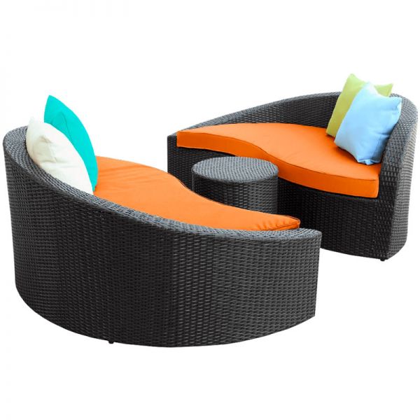 LexMod Twirl Mono Outdoor Wicker